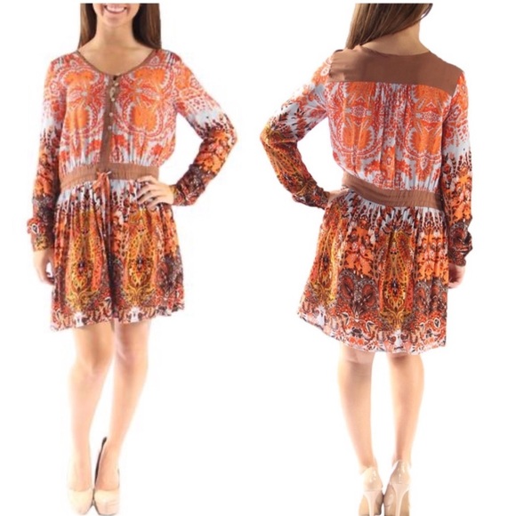 Miss Me Dresses & Skirts - Miss Me Multiclored Paisley Print Boho Dress Size Small